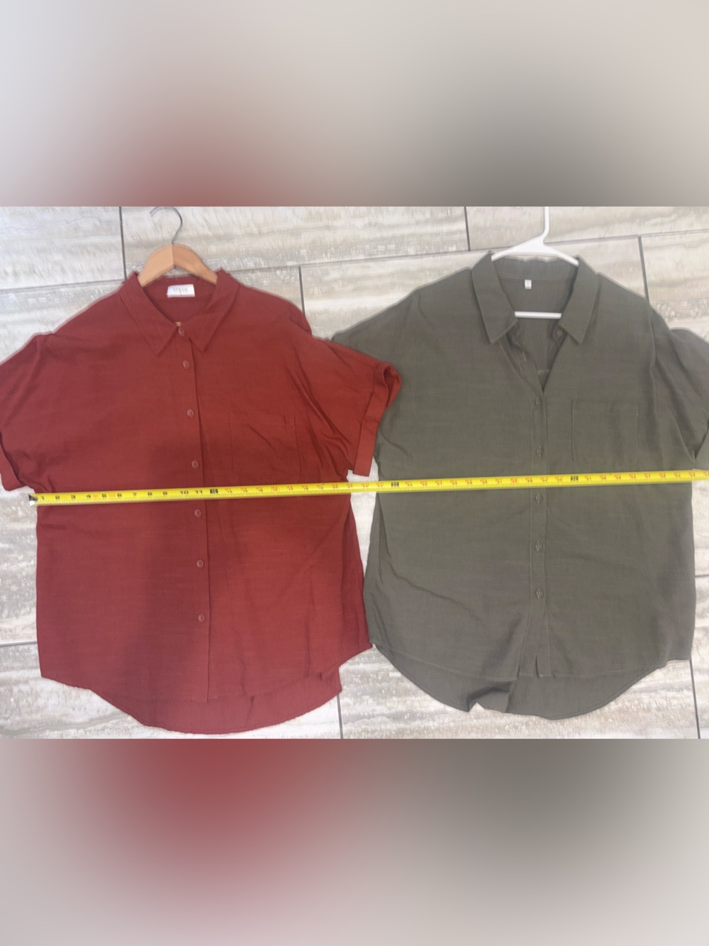 2 women’s misses sz Large shirts 100% cotton button down with collar NWOT